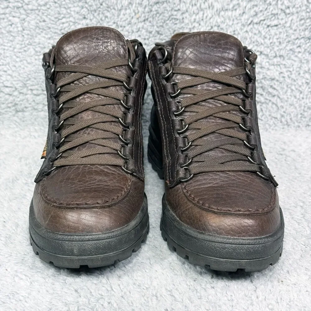 Mephisto Dark Brown Leather Lace-Up Ankle Boots - Picture 2 of 11